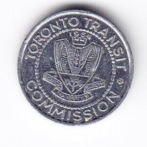 Toronto Transit Commission Canada Subway Fare Token (b256)